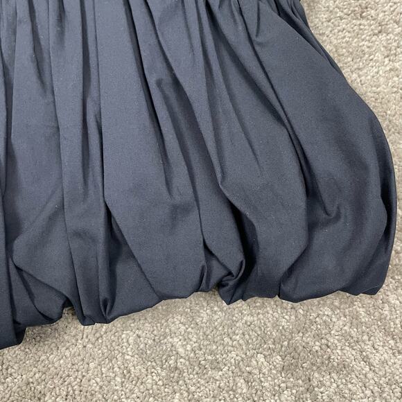 Cinq a Sept Ivee Crop Bubble Hem Tank Top Navy Blue Size L Quiet Luxury - Picture 8 of 11